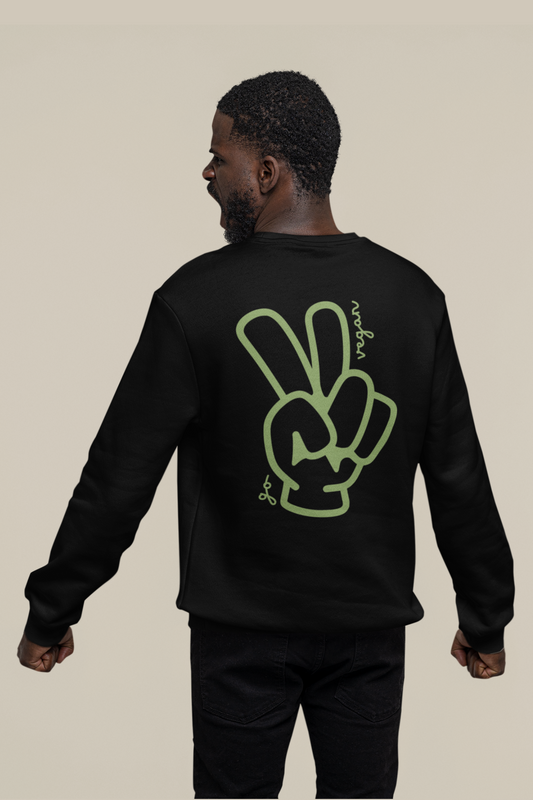 Peace Go Vegan - Organic Unisex Sweatshirt  