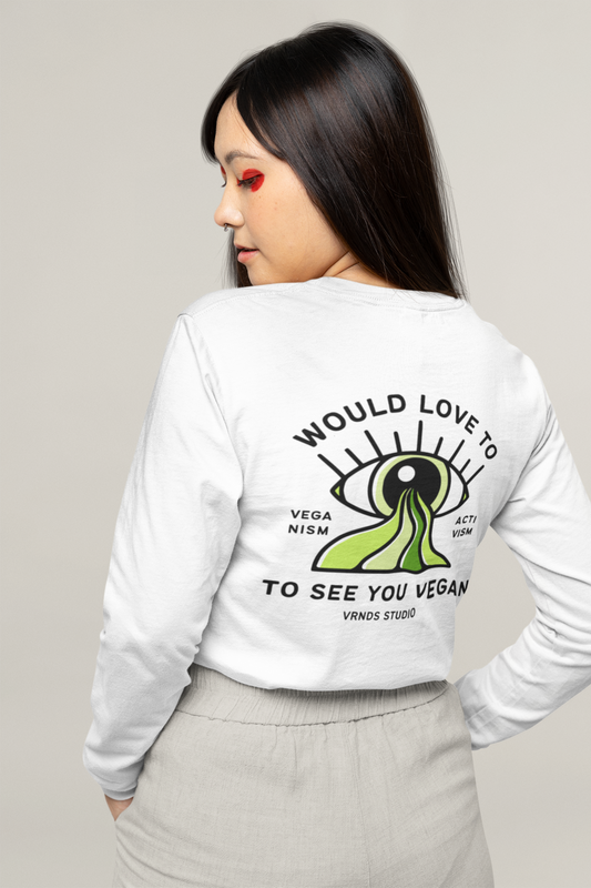 Would Love To See You Vegan - Organic Unisex Sweatshirt