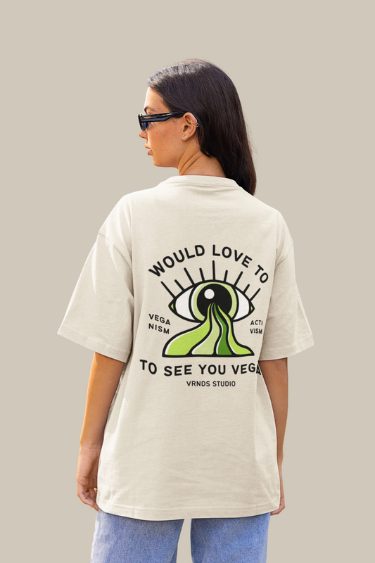 Would Love To See You Vegan - Organic Oversize Shirt